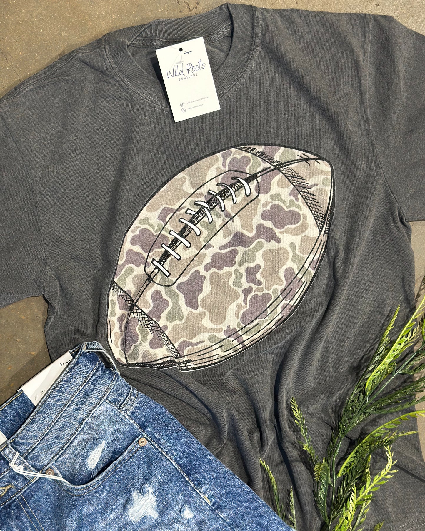 Camo Football Tee