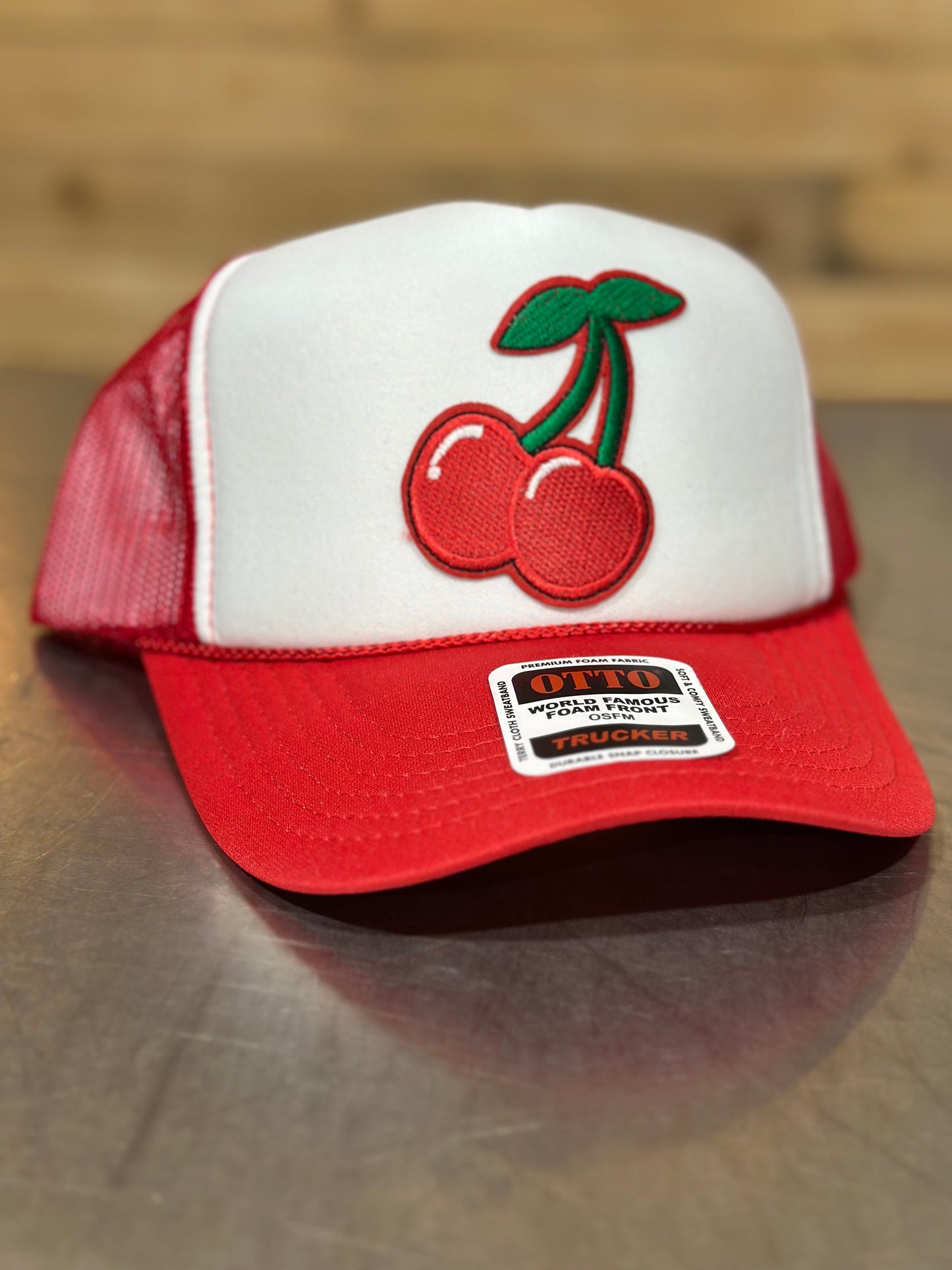 Cherry Trucker Hat