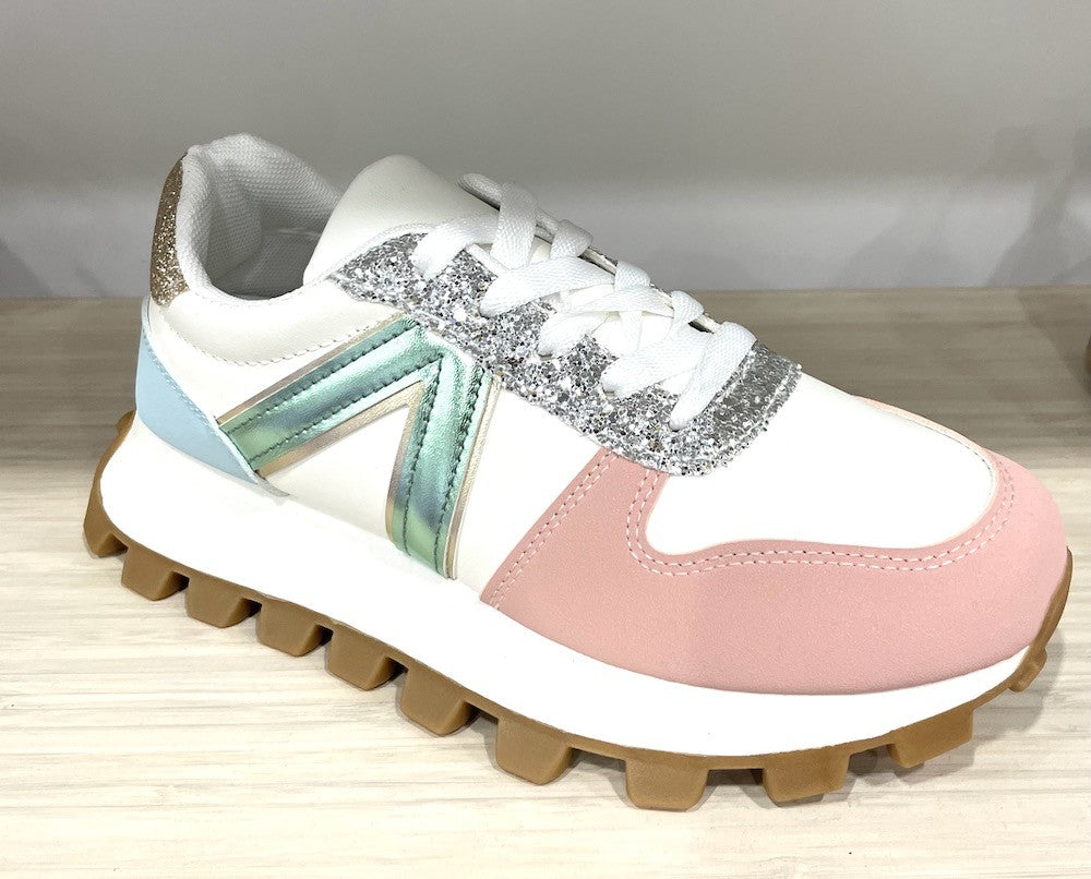 Glitter Lug Sole Sneaker