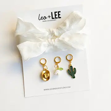 Solid Shoe Charms & Lace Sets