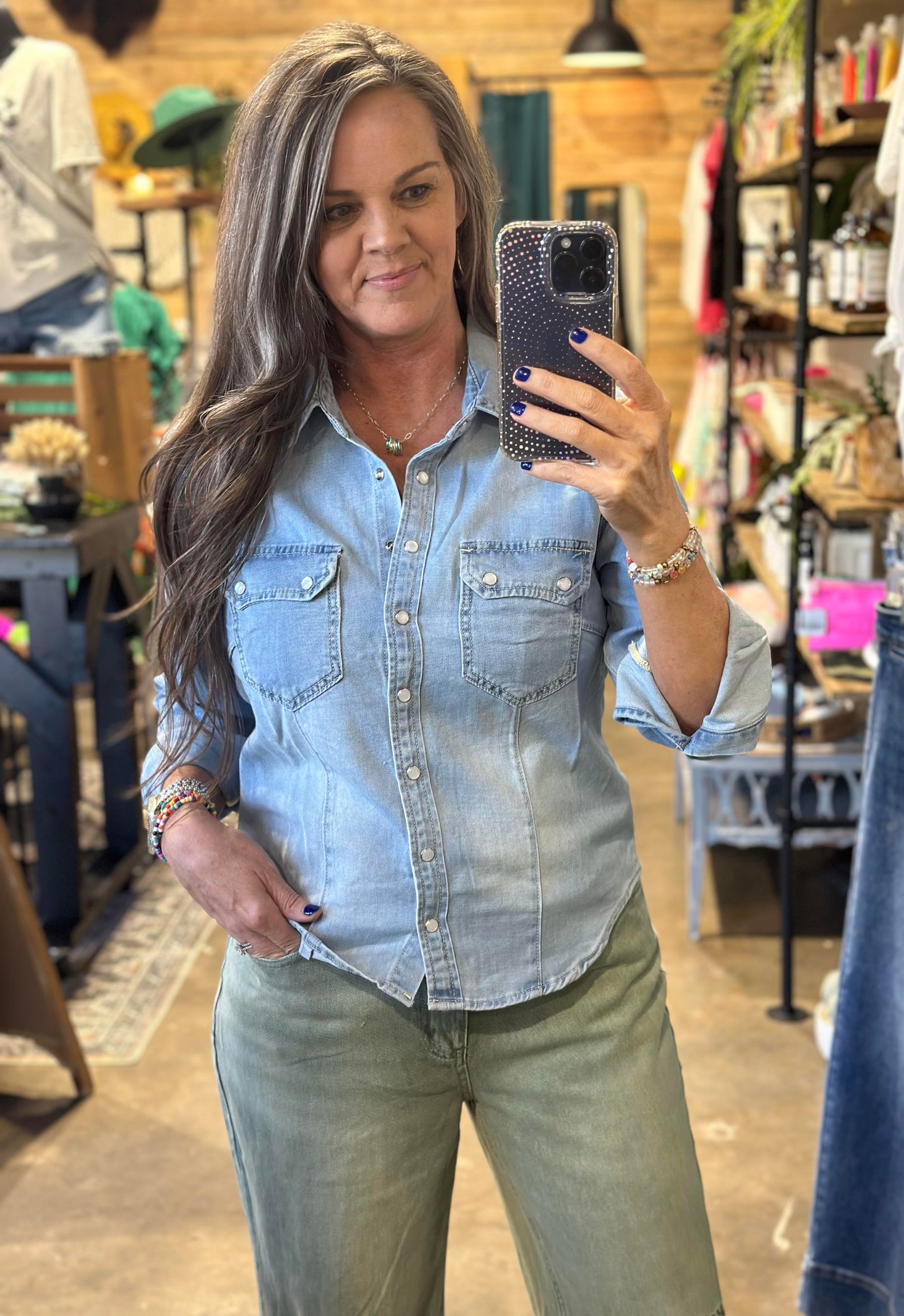 Dolly Denim Top