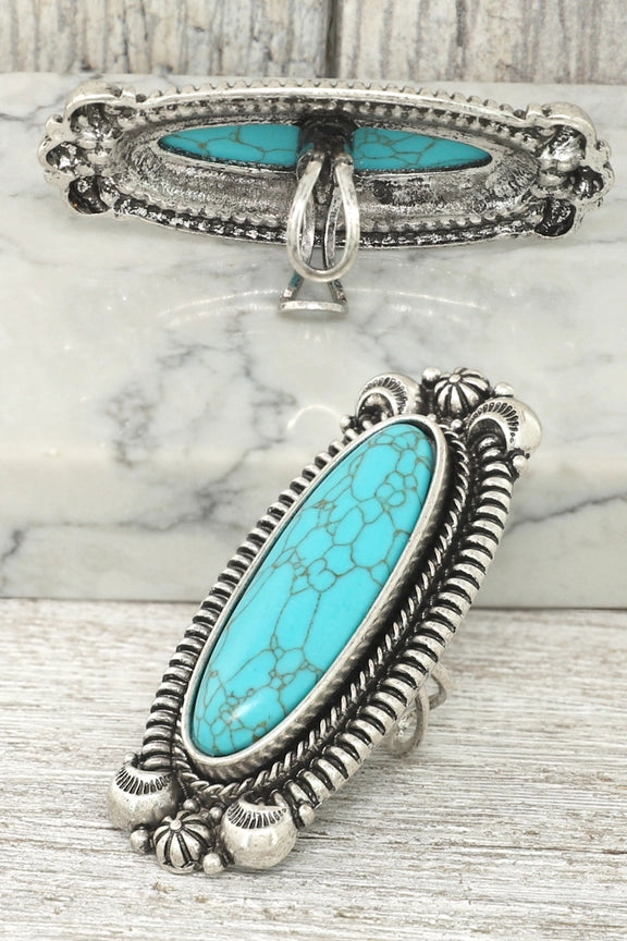 Oval Turquoise Ring