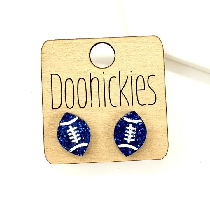 School Spirit Football Earrings