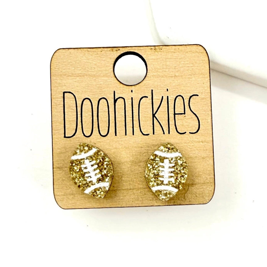 School Spirit Football Earrings