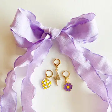 Solid Shoe Charms & Lace Sets