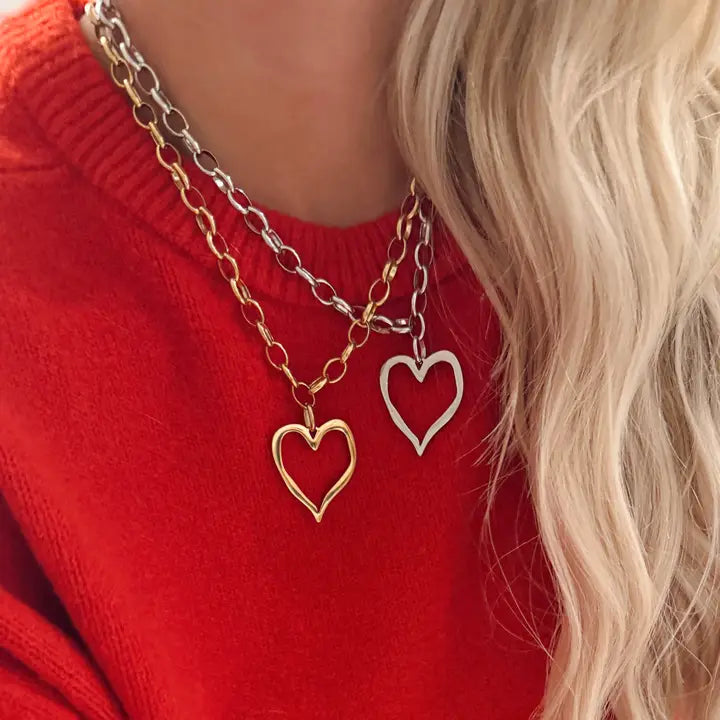 Open Heart Necklace
