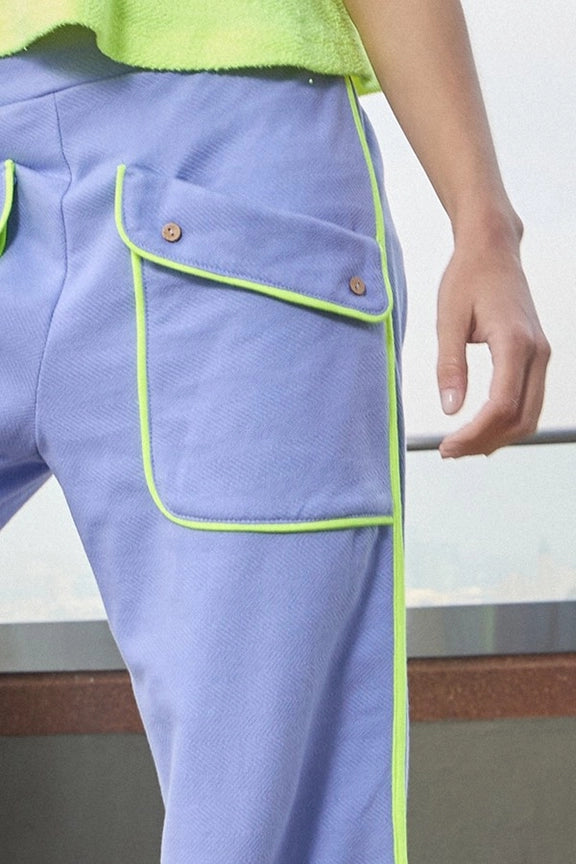 Patched Flap Comfy Pants