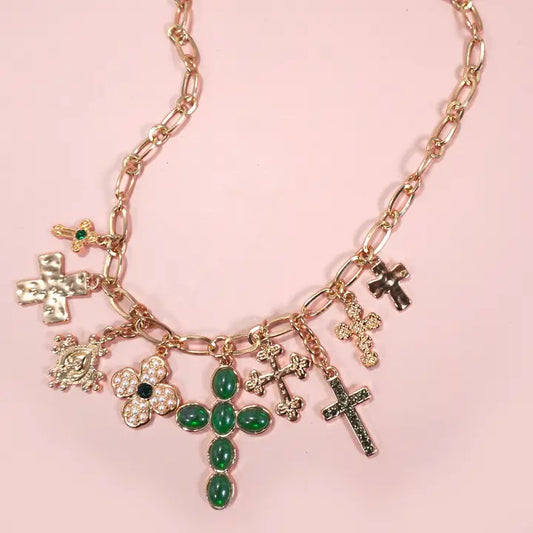 The Cross Charm Necklace