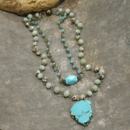 Layered Mixed Stone Necklace