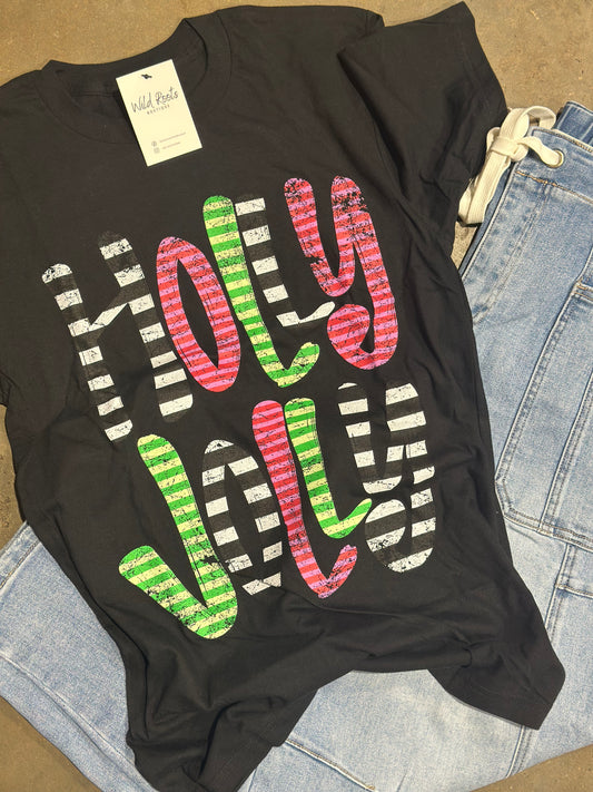 Holly Jolly Stripes Tee