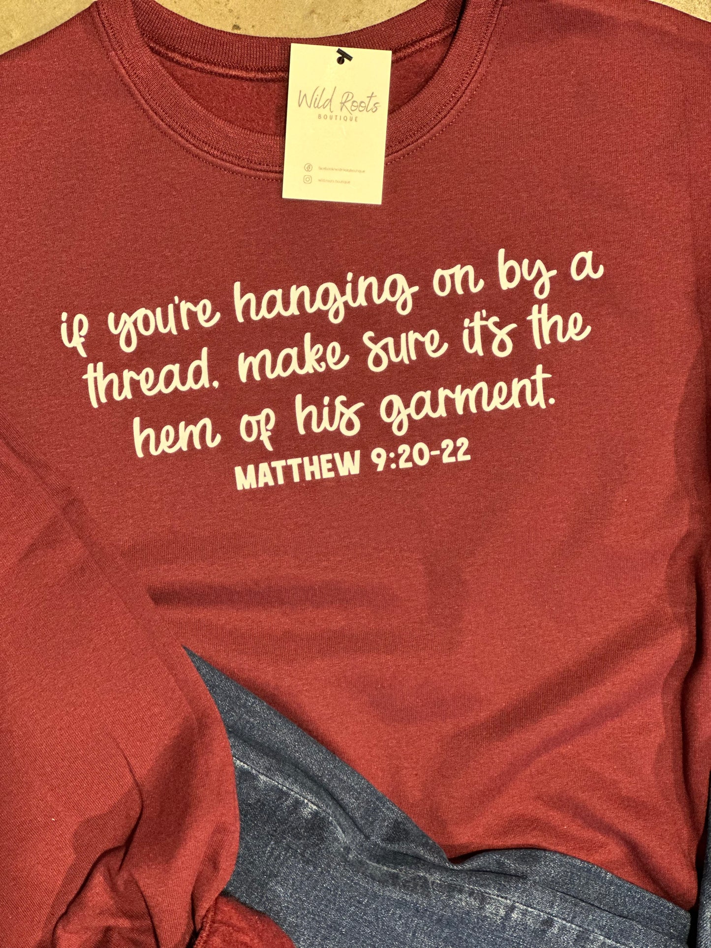 Hanging on by a Thread Sweatshirt