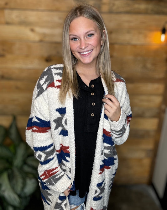 Aztec Reversible Cardigan