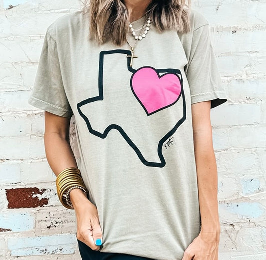 Texas Heart Graphic Tee