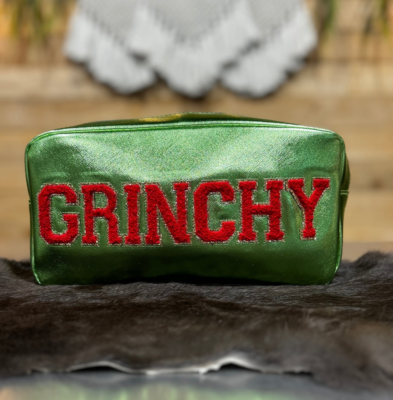 Grinchy Cosmetic Bag