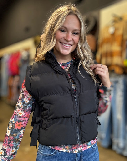 Bowtie Puffer Vest