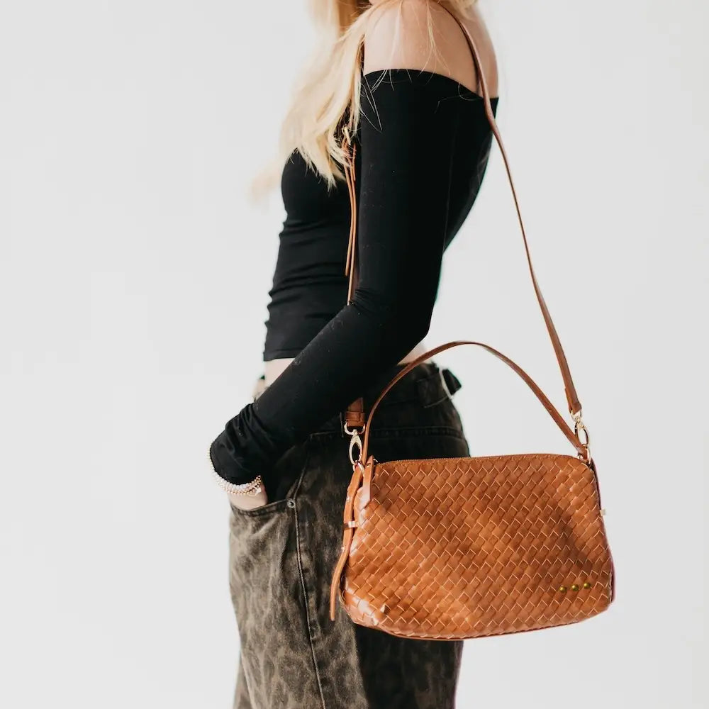 Harper Hobo Woven Shoulder Bag