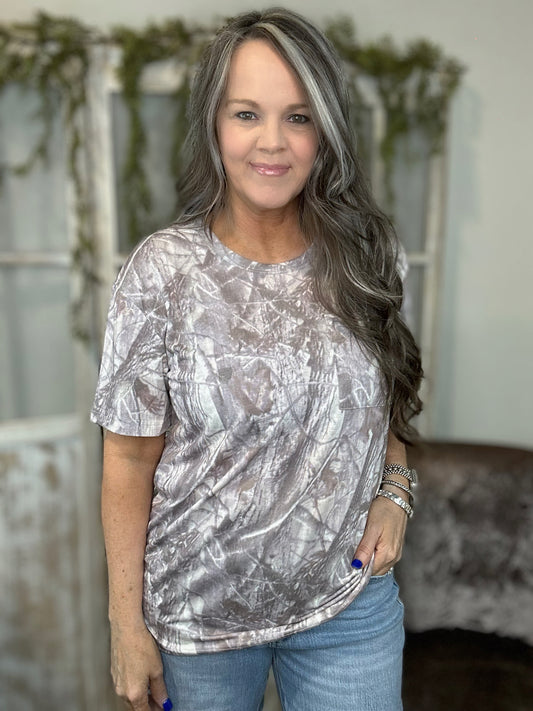 Camo Slouch Tee