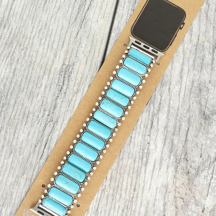 Turquoise Stretch Apple Watch Band