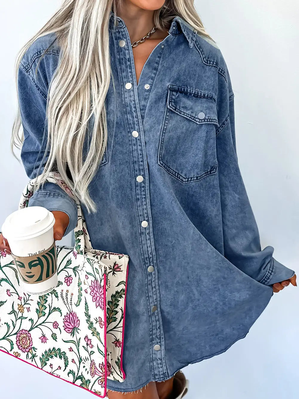 Beau Denim Shirt Dress