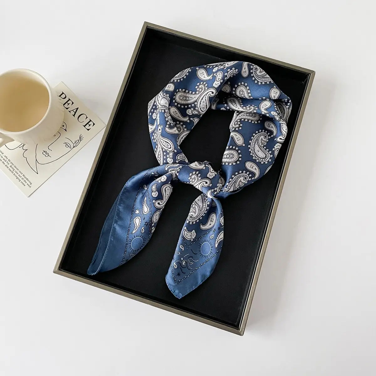 Paisley Satin Scarf
