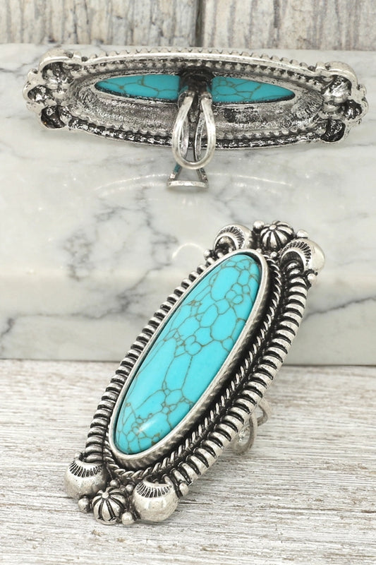 Oval Turquoise Ring