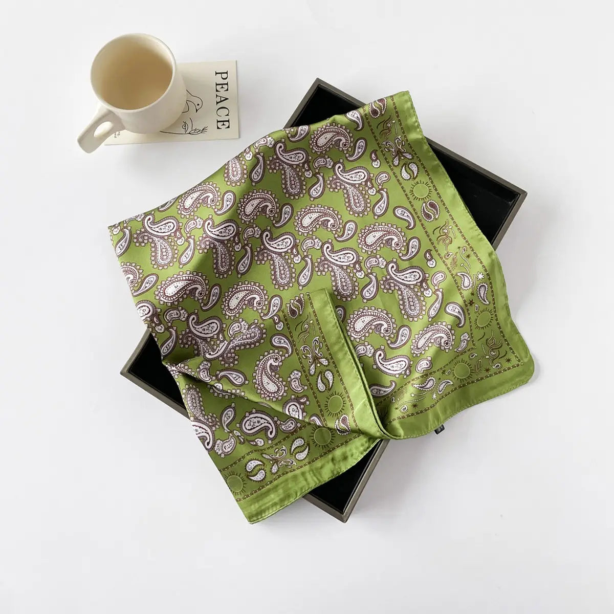 Paisley Satin Scarf