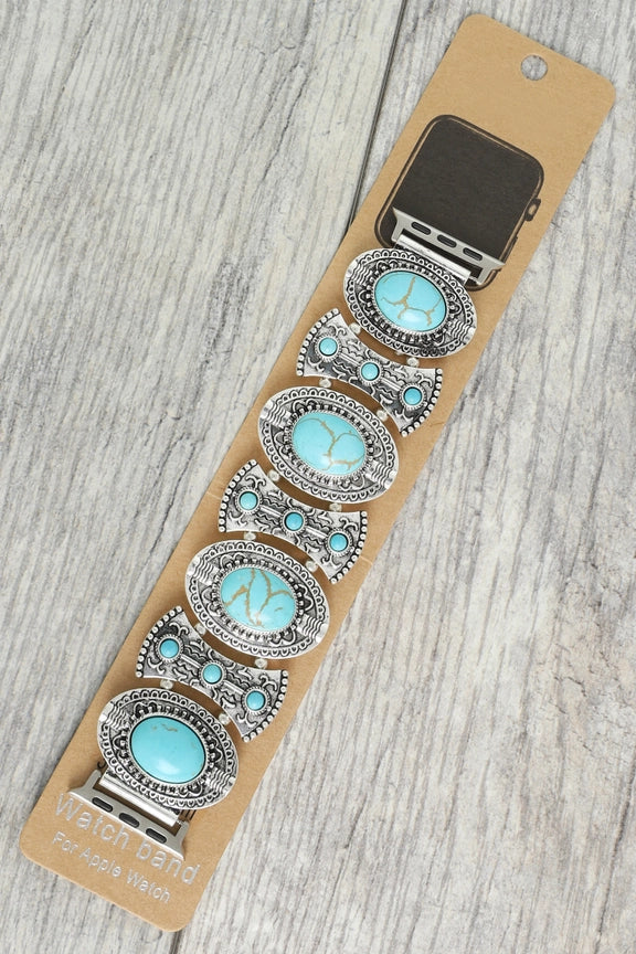 Oval Turquoise Apple Watch Band