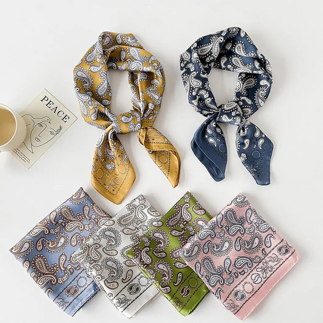 Paisley Satin Scarf
