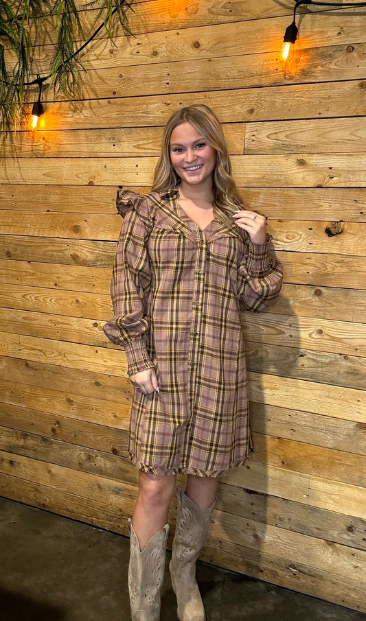 Laurie Plaid Dress