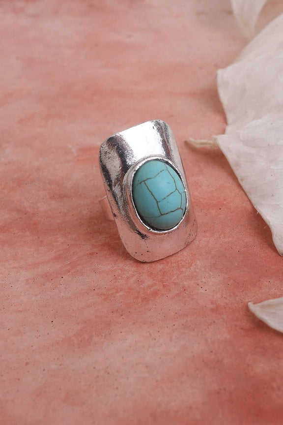 CiCi Adjustable Turquoise Ring