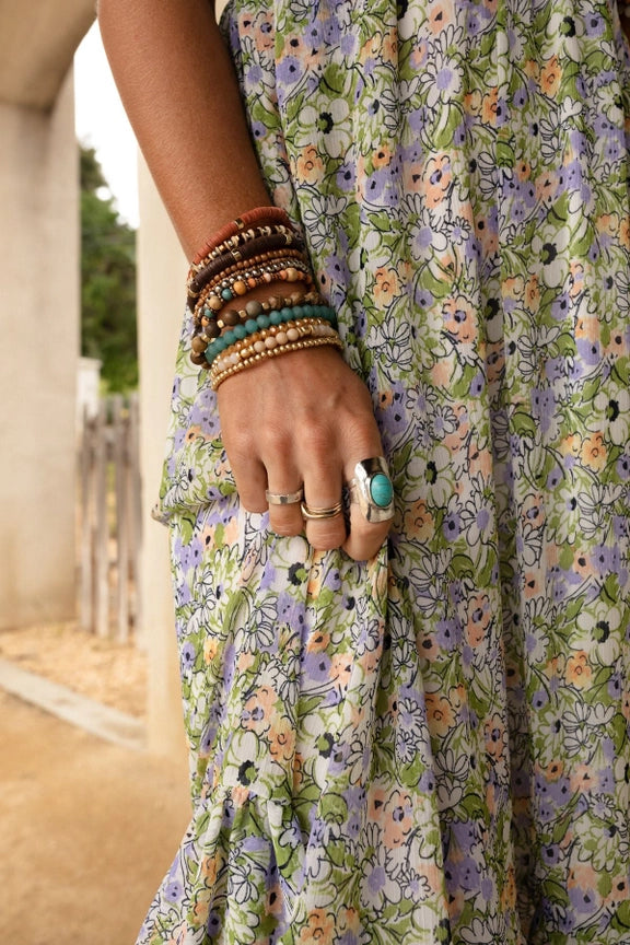 CiCi Adjustable Turquoise Ring