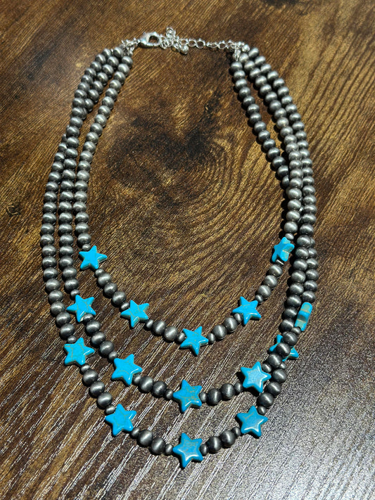 Stars Beaded Necklace