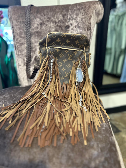 LV Fringe Stone Bag