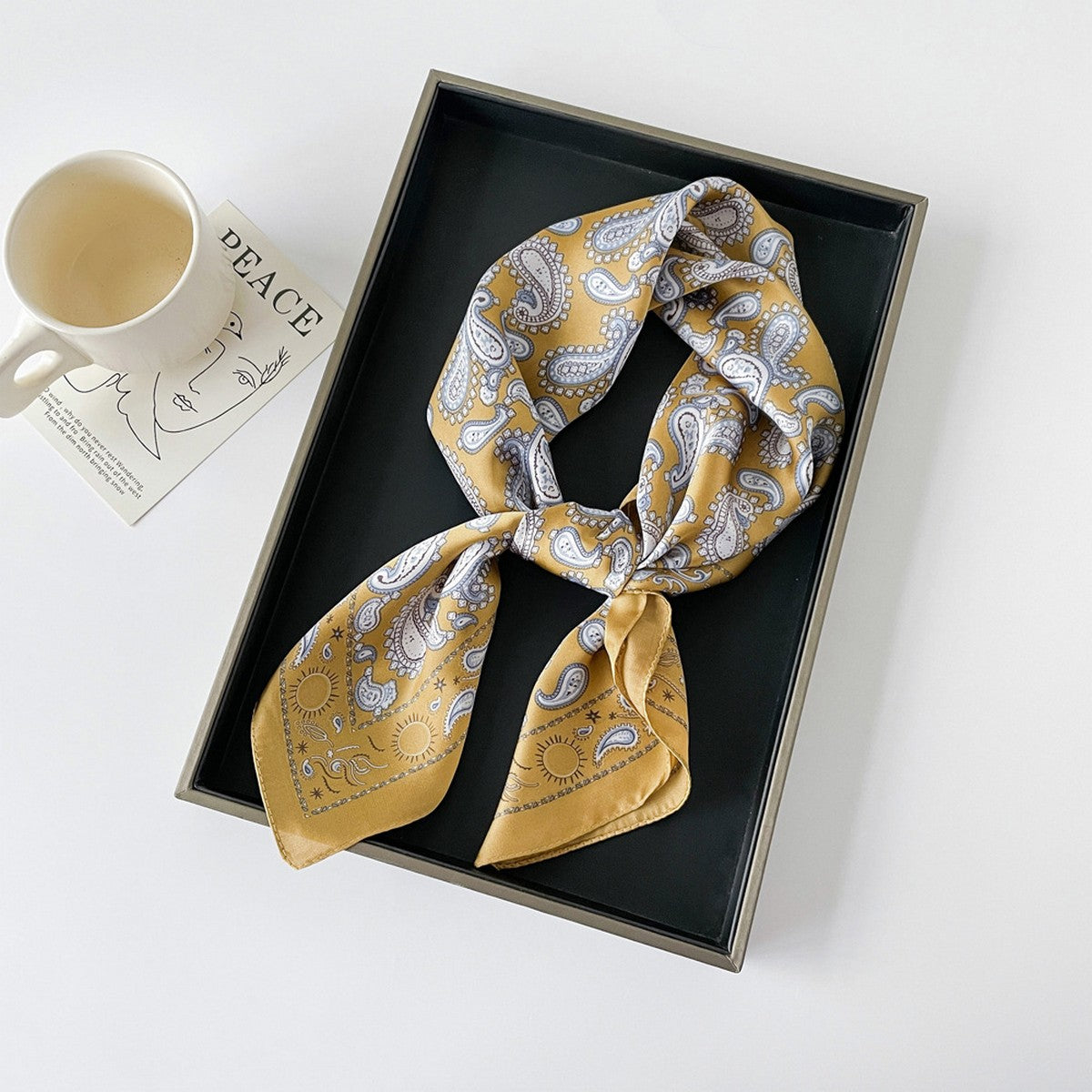 Paisley Satin Scarf